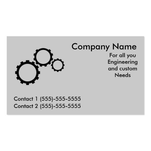Engineering Template Business Cards