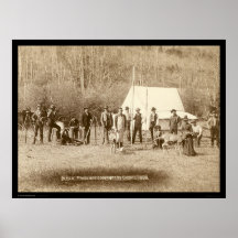 Engineers Corps and Two Deer SD 1889 Poster