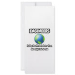 Engineers...Making the World a Better Place Customized Rack Card