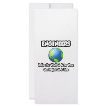 Engineers...Making the World a Better Place Customized Rack Card
