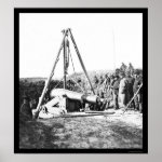 Engineers Removing a Gun for General Sherman 1864 Poster