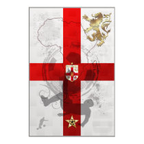 England Africa 3 Lions Large Football Poster posters
