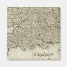 England and Wales Southern section Refrigerator Magnet