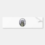 England Canterbury Church Spirals Black o The MUSE Bumper Stickers