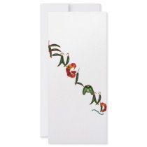 England Chili Peppers Rack Card Template