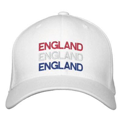 ENGLAND EMBROIDERED BASEBALL CAPS