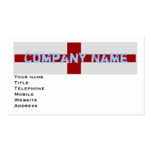 England Flag Business Cards