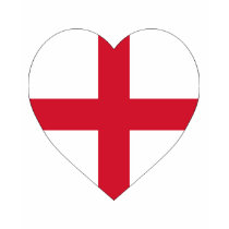 England Flag Heart t-shirts