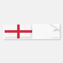 England Flag Jewel Bumper Stickers