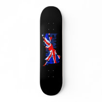 England Flag Map 02 Skateboard