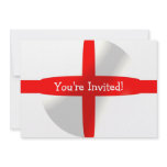 England Flag With Bubble Invitation