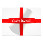 England Flag With Bubble Invitation