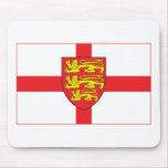 England Flag with coat of arms Mousepad