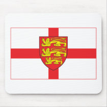 England Flag with coat of arms Mousepad by FlagTshirts England Flag with coat of arms Mousepad