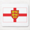 England Flag with coat of arms Mousepad