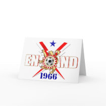 England football fans 1966 greeting card