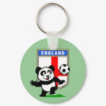This adorable little panda is too cute! He's featured in front of a large flag from England and ready to play football and score some goals. This cute design is perfect for football players and soccer fans.