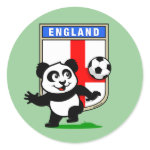 This adorable little panda is too cute! He's featured in front of a large flag from England and ready to play football and score some goals. This cute design is perfect for football players and soccer fans.