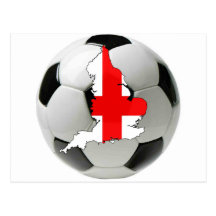 England football post card