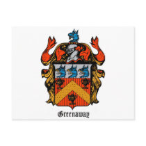 ENGLAND GREENAWAY COAT OF ARMS postcards