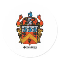 ENGLAND GREENAWAY COAT OF ARMS stickers