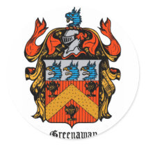 ENGLAND GREENAWAY COAT OF ARMS stickers