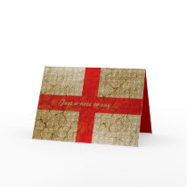 England Grunge Flag cards