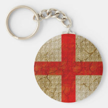England Grunge Flag Keychains