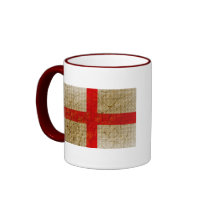 England Grunge Flag mugs