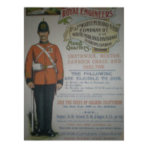 England Royal Engineers recruitment poster 1890 posters