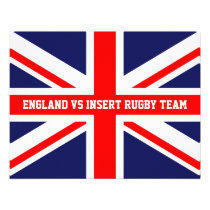 England rugby invitations template invitations