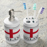 England Soap Dispenser And Toothbrush Holder