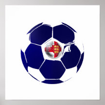 England soccer ball England football fans gifts Print