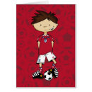 England Soccer Boy Card