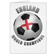 ENGLAND SOCCER CHAMPIONS GREETING CARDS