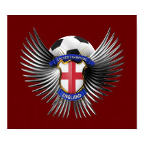 England Soccer Champions Print