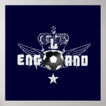 England soccer emblem T-shirts and gifts Posters