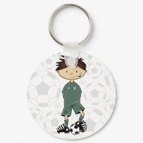 England Soccer Goalkeeper Keychain keychain