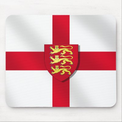 England St. George's three lions flag Mouse Pads by EnglandShirt