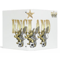 England Three Lions Football Gifts and Gear 3 Ring Binders