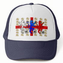 England Three Lions football Truckers Hat by ThreeLions England Three Lions football Truckers Hat