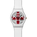 England Red Designer Watch
