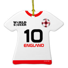 England World Cup Soccer Jersey Ornament ornament