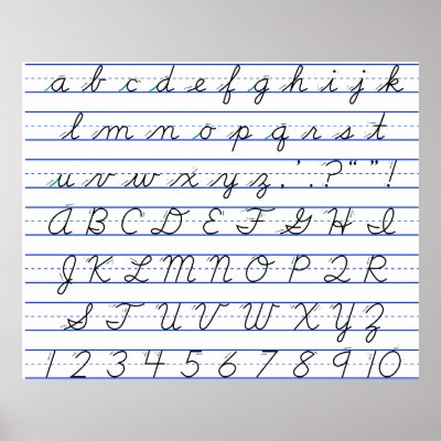 cursive writing designs