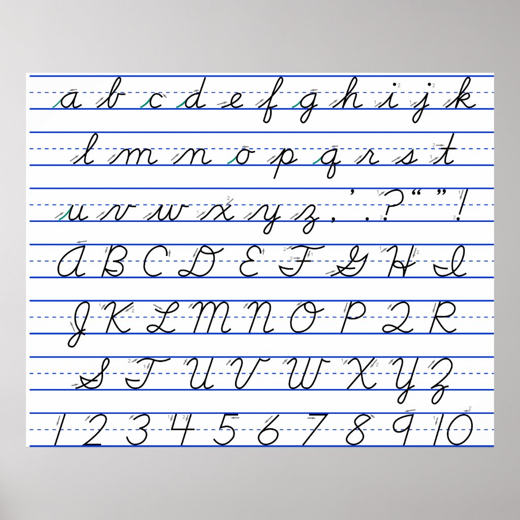 Worksheet All The Letters In Cursive all the letters in alphabet cursive