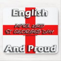 English and Proud - Mousemat mousepads