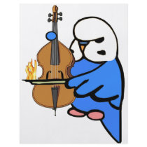 English Budgie Plays Bass Cello flyers
