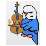 English Budgie Plays Bass Cello Custom Flyer