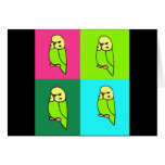 English Budgie Pop Art cards