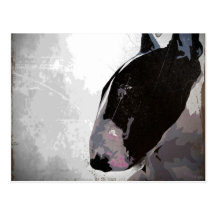English Bull Terrier Art Postcard